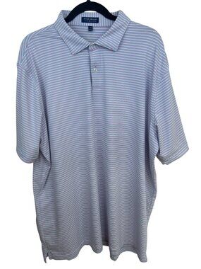 Peter Millar Crown Crafted Polo Shirt Men's XXL Striped Performance Golf